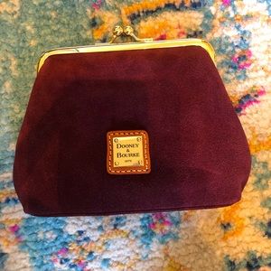Dooney and Bourke suede kisslock wallet